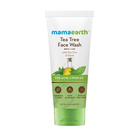 Mamaearth Tea Tree Face Wash for Acne & Pimples - 100 ml