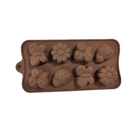 Cavity Floral and Insect Silicone Mould | 8 Inches