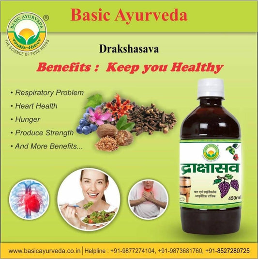 Basic Ayurveda Drakshasava - 450 ml