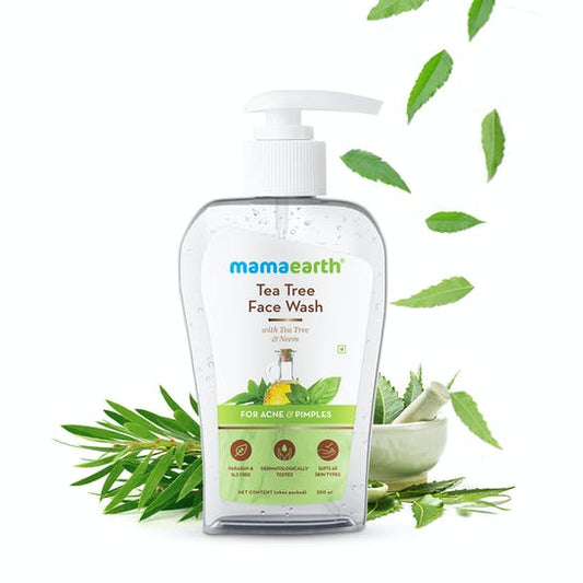 Mamaearth Tea Tree Face Wash for Acne & Pimples - 250 ml