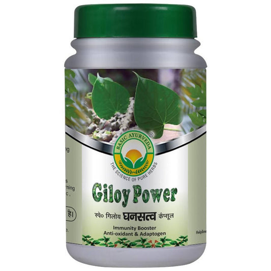 Basic Ayurveda Giloy Power Capsules - 40 Tablets