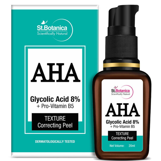 St.Botanica AHA Glycolic Acid 8% + Pro-Vitamin B5 Texture Correcting Peel