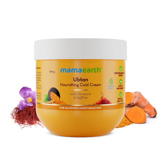 Mamaearth Ubtan Nourishing Cold Cream for Glowing Moisturization