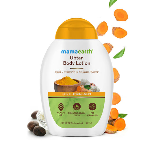 Mamaearth Ubtan Body Lotion with Turmeric & Kokum Butter for Glowing Skin