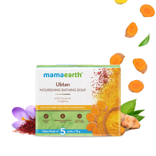 Mamaearth Ubtan Nourishing Bathing Soap  - 375gms