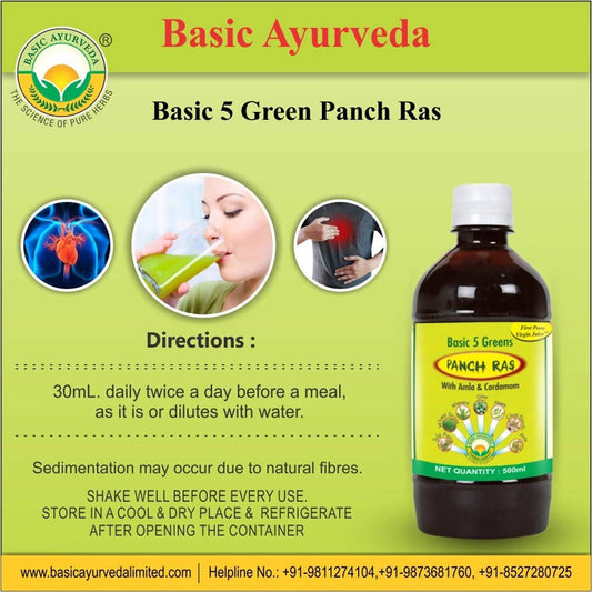 Basic Ayurveda Basic 5 Green Panch Ras - 500 ml