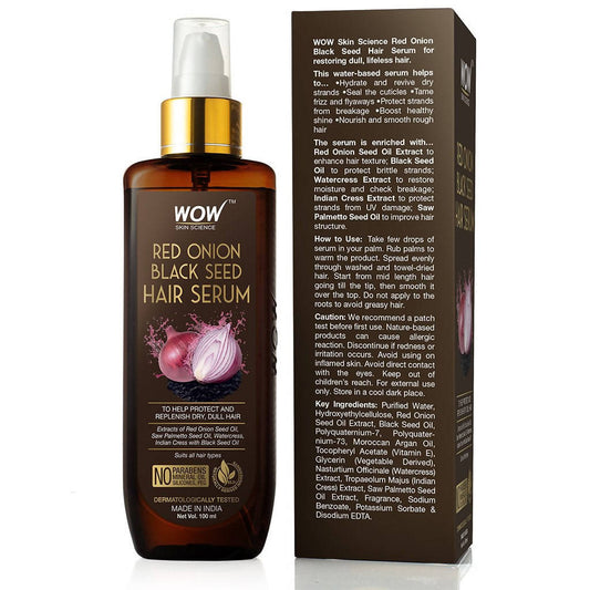 Wow Skin Science Red Onion Black Seed Hair Serum - 100 ml