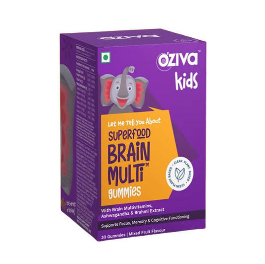 OZiva Kids Superfood Brain Multi Gummies