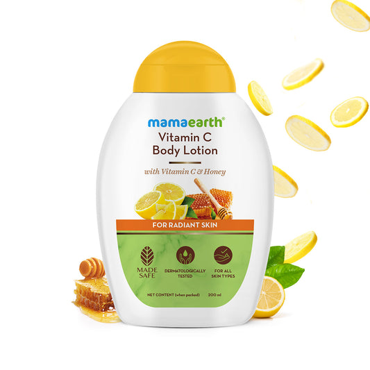 Mamaearth Vitamin C Body Lotion with Vitamin C & Honey for Radiant Skin – 200 ml