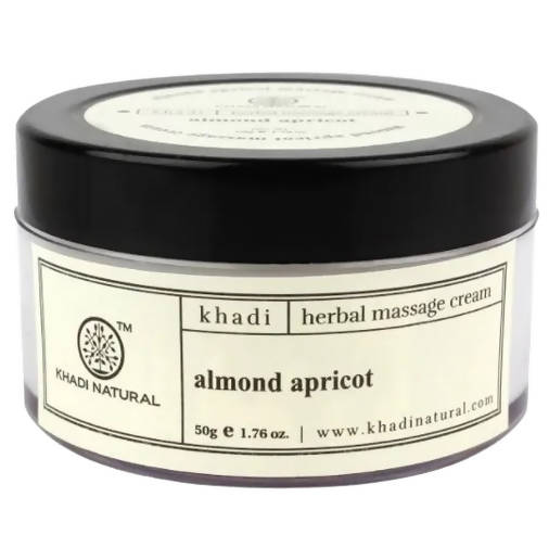 Khadi Natural Almond & Apricot Herbal Massage Cream - 50 gm