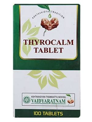 Vaidyaratnam Thyrocalm Tablet - 100 Tabs