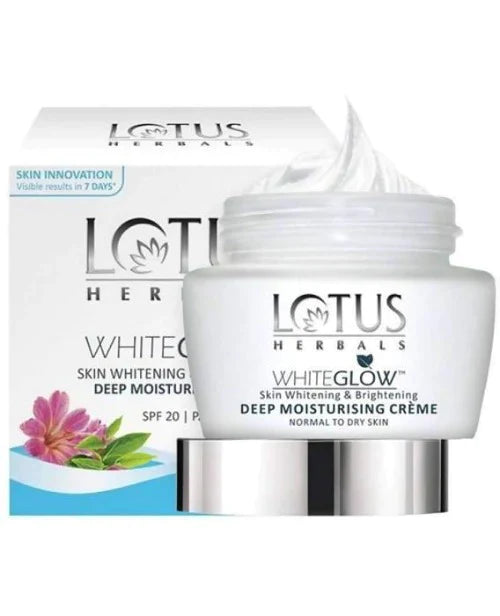 Lotus Herbals White Glow Skin Radiance & Moisturizing Crème SPF 20 PA+++ - 40 gm
