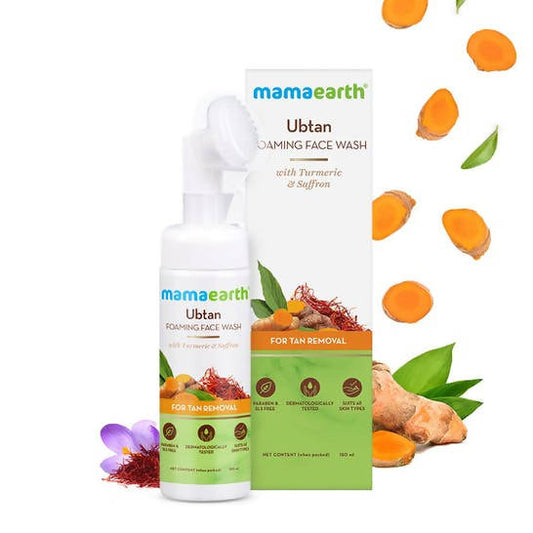 Mamaearth Ubtan Foaming Face Wash for Tan Removal - 150 ml