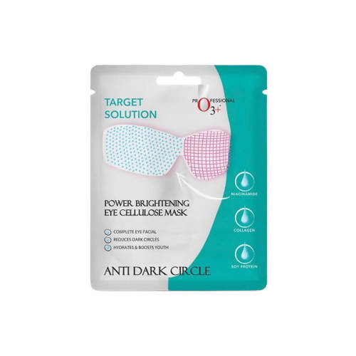 Professional O3+ Power Brightening Eye Cellulose Mask - 5 gms