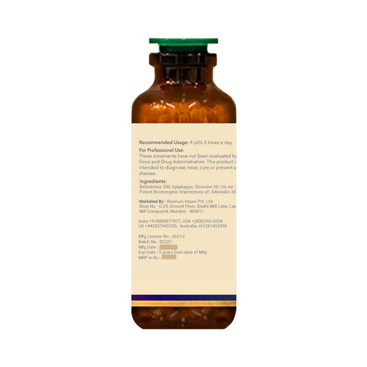 Biogetica Homeopathy Blood Pressure Headaches 1M