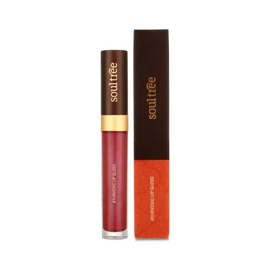 Soultree Ayurvedic Lip Gloss - Lush Berry - 5 gms