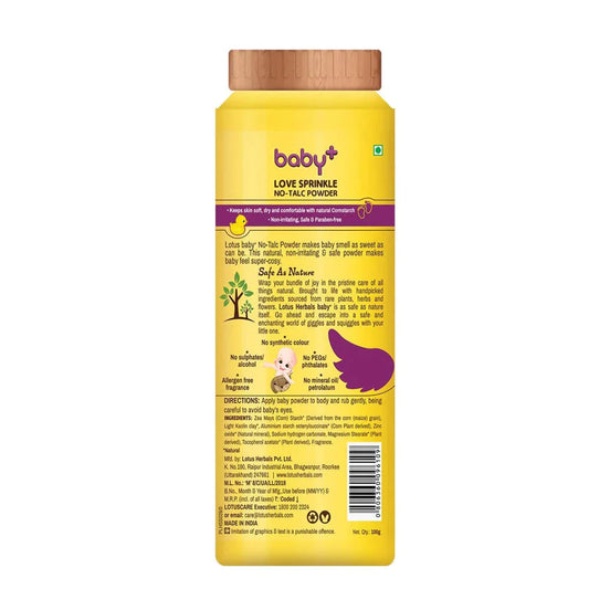 Lotus Herbals Baby+ Love Sprinkle No-Talc Powder