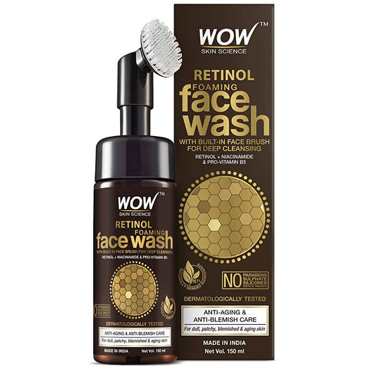 Wow Skin Science Retinol Foaming Face Wash - 150 ml