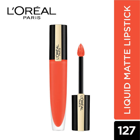 L'Oreal Paris Rouge Signature Matte Liquid Lipstick - 127 I Vibrate